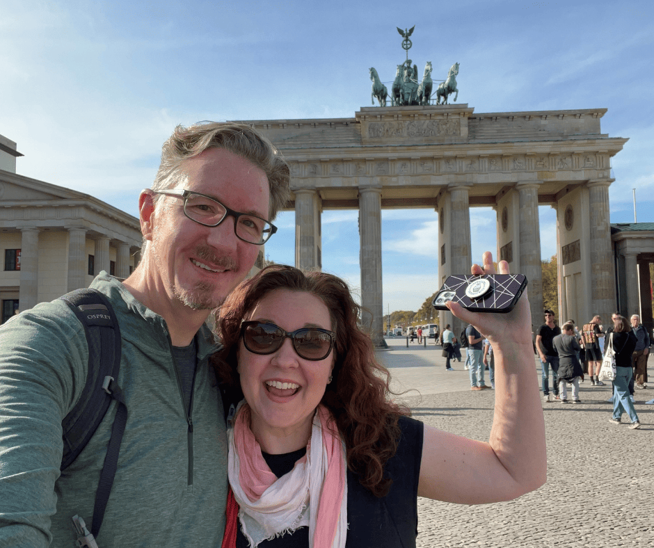 Aaron and Cate at the Brandenburg Gate