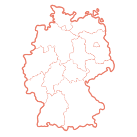 Germany map outline
