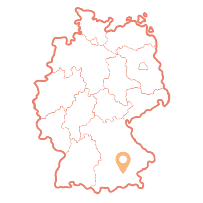 Munich on map