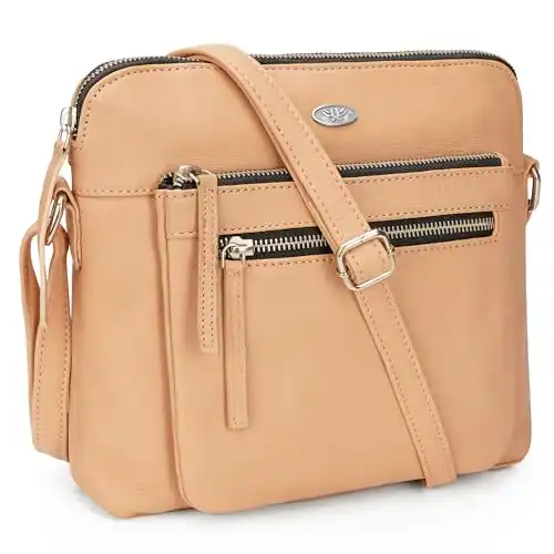 Genuine Leather Crossbody Bag