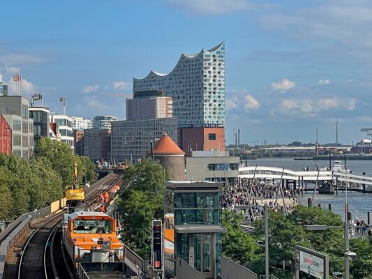 Hamburg waterfront and Elbphilharmonie
