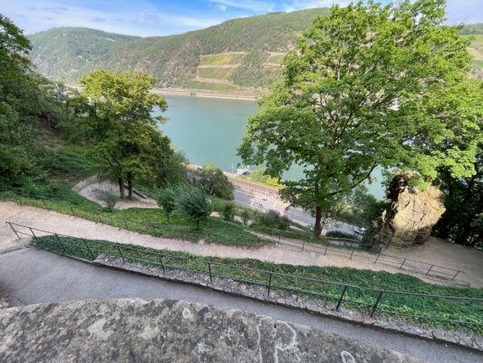 Rhine River at Rheinstein Castle