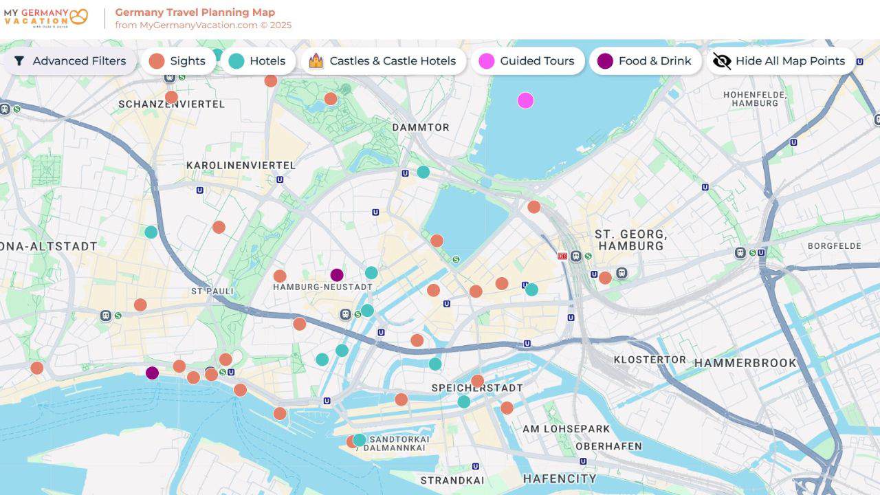 Hamburg planning map