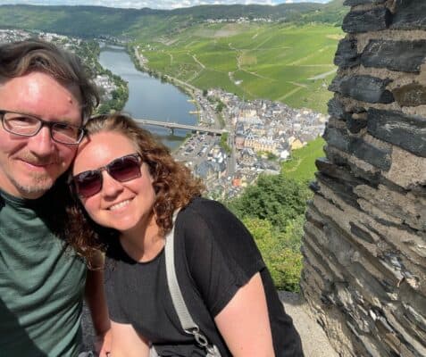 Aaron and Cate above Bernkastle-Keus