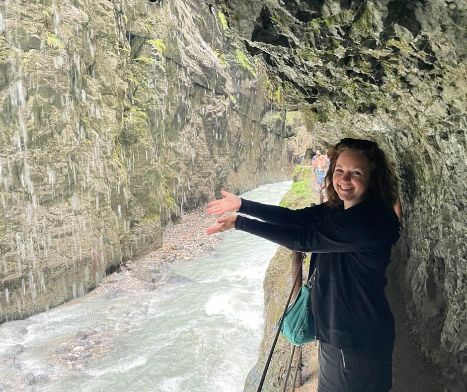 Cate at Partnach Gorge