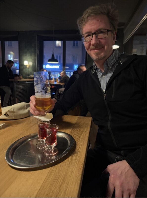 Aaron on a craft beer tour in Munich