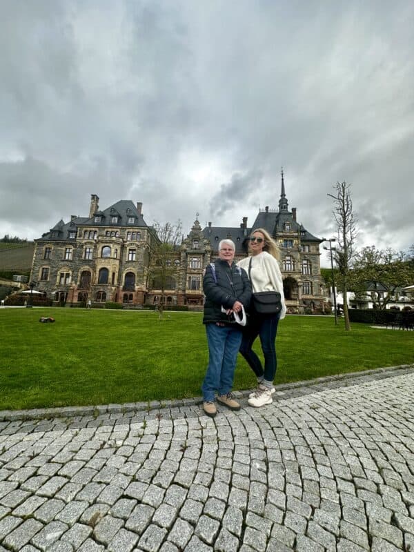 Anna and her mom in Germany