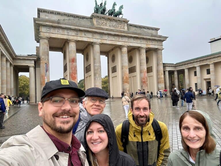 Matti with a private tour group in Berlin