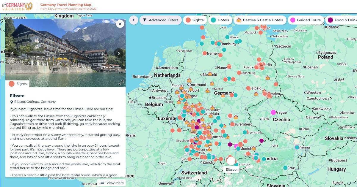 Germany Travel Planning Map