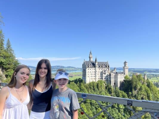 Tracey Lavelle family at Neuschwanstein castlte