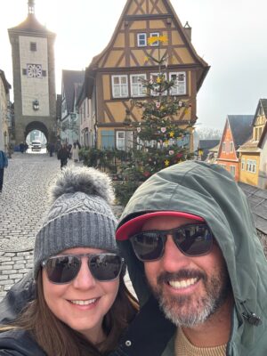 Kori and her husband in Germany
